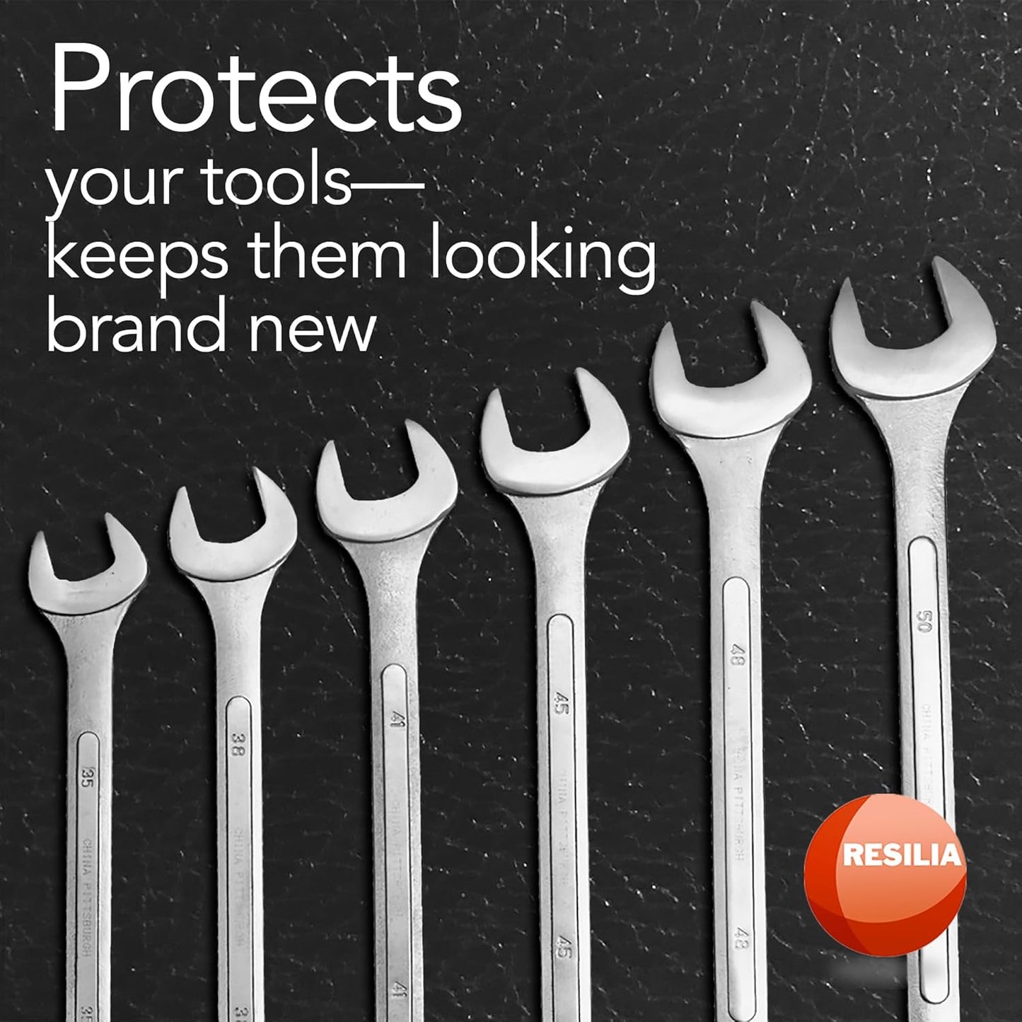 RESILIA Work Bench Mat - 30" X 96", Scratch-Resistant PVC Mats - Protect Your Workbench, Table, or Tool Station from Painting, Woodworking, Crafting, Building, & More, Black, Made in The USA