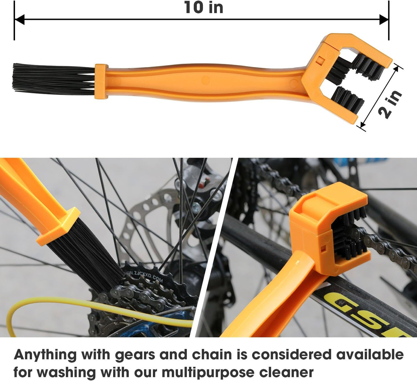 7pcs Bicycle Bike Cleaning Tools Set, Bike Clean Brush Kit Suitable for Mountain, Road, City, Hybrid, BMX and Folding Bike
