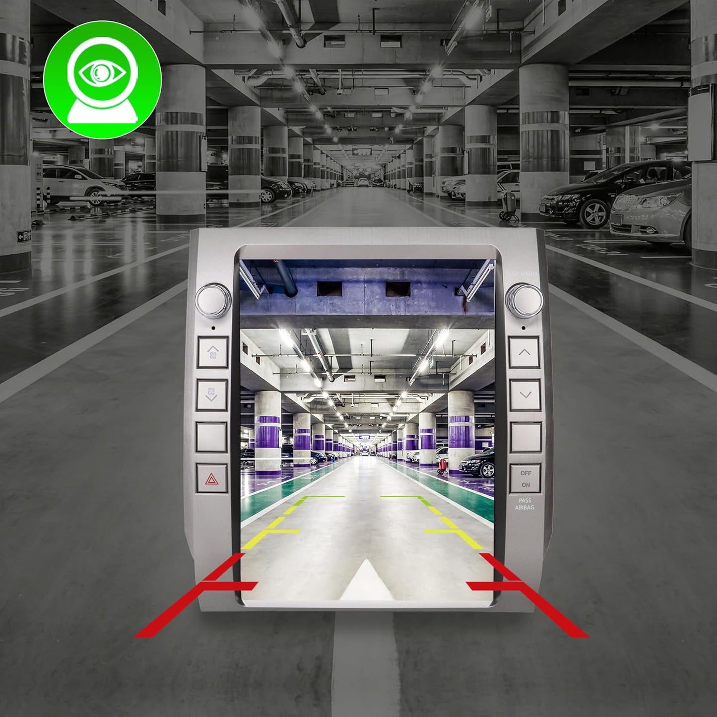 Android Car Radio Stereo for Toyota Tundra 2014-2020 with Wireless Carplay&Android Auto,12.1″ HD Touch Screen T-Style Head Unit 3+32G Car Multimedia Player Replacement WiFi,GPS,Bluetooth,SWC