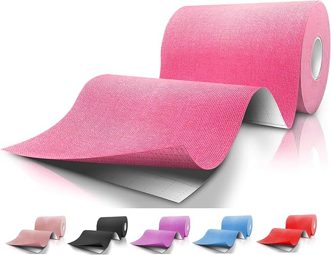 Extra Wide Kinesiology Tape | Waterproof & Latex-Free | 4" Continuous Roll Athletic Tape for Muscle & Joint Support | Elastic Therapeutic Tape for Injury Recovery & Pain Relief | 4 inch x 16 feet |