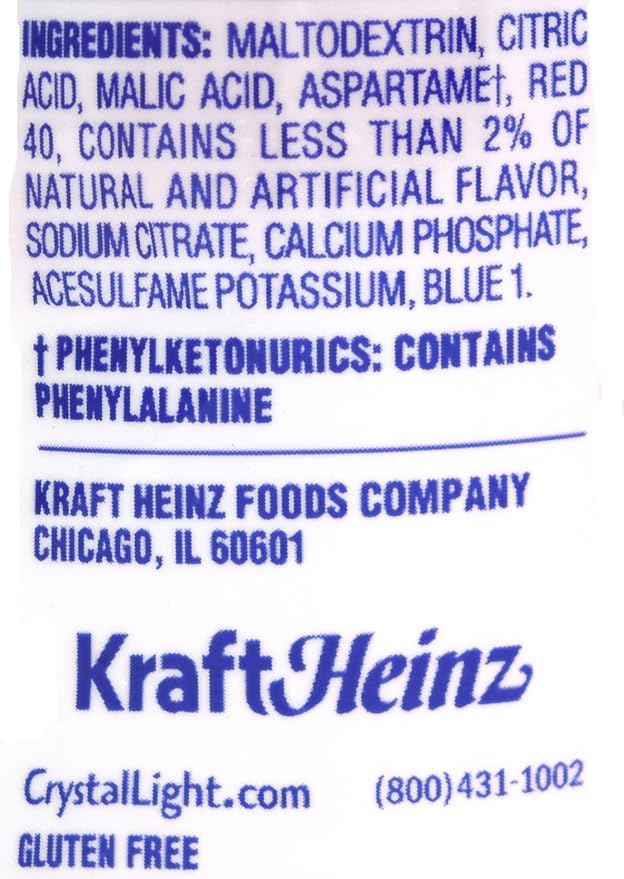 Crystal Light Raspberry Ice Drink Mix (12-quart), 1.3-ounce Packages (Pack of 2)