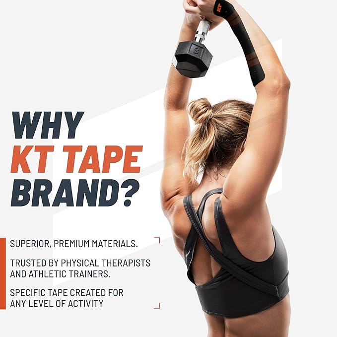 KT Tape, Pro Synthetic Kinesiology Athletic Tape, 16’ Uncut Roll
