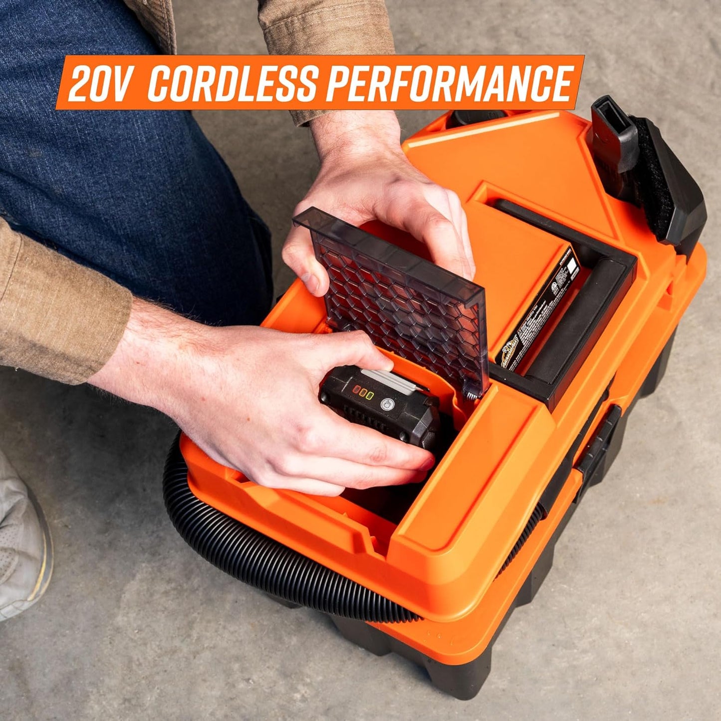 Armor All 2.5-Gallon 20V Cordless Wet Dry Vacuum – DVTB202 0902