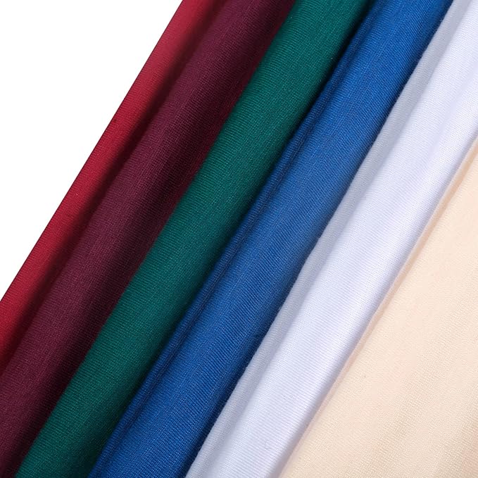 TERSE Headbands for Women Non Slip Elastic Sweat Hairbands Soft Fabric Hair Bands for Women's Hair, Workout Yoga Running Sport Thin Hair Wrap for Girls