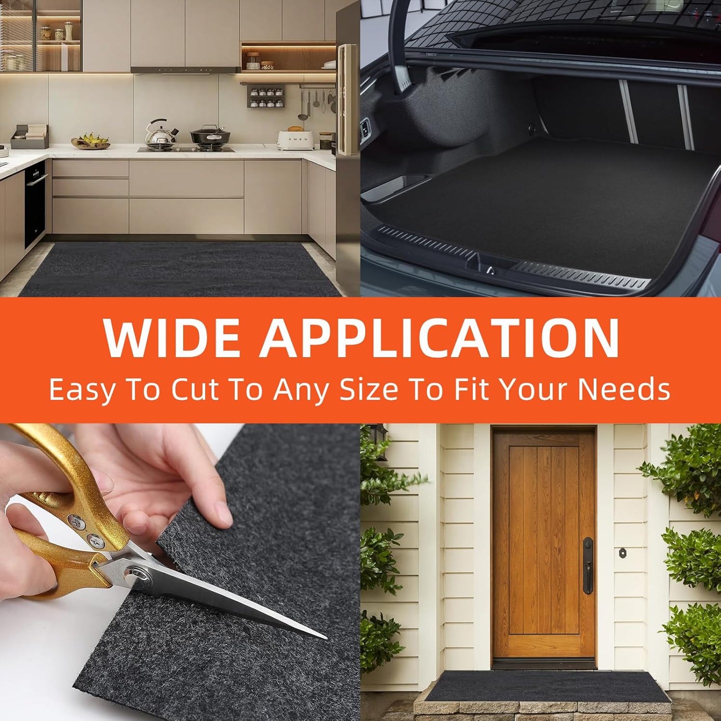 Garage mats for Floor, 8.5 x 6.6 Ft, Garage Floor mats for Under car, Oil Spill mat，Absorb Oil Quickly, Garage Carpet, Reusable, Washable, Protects Floor (3MM-PE)