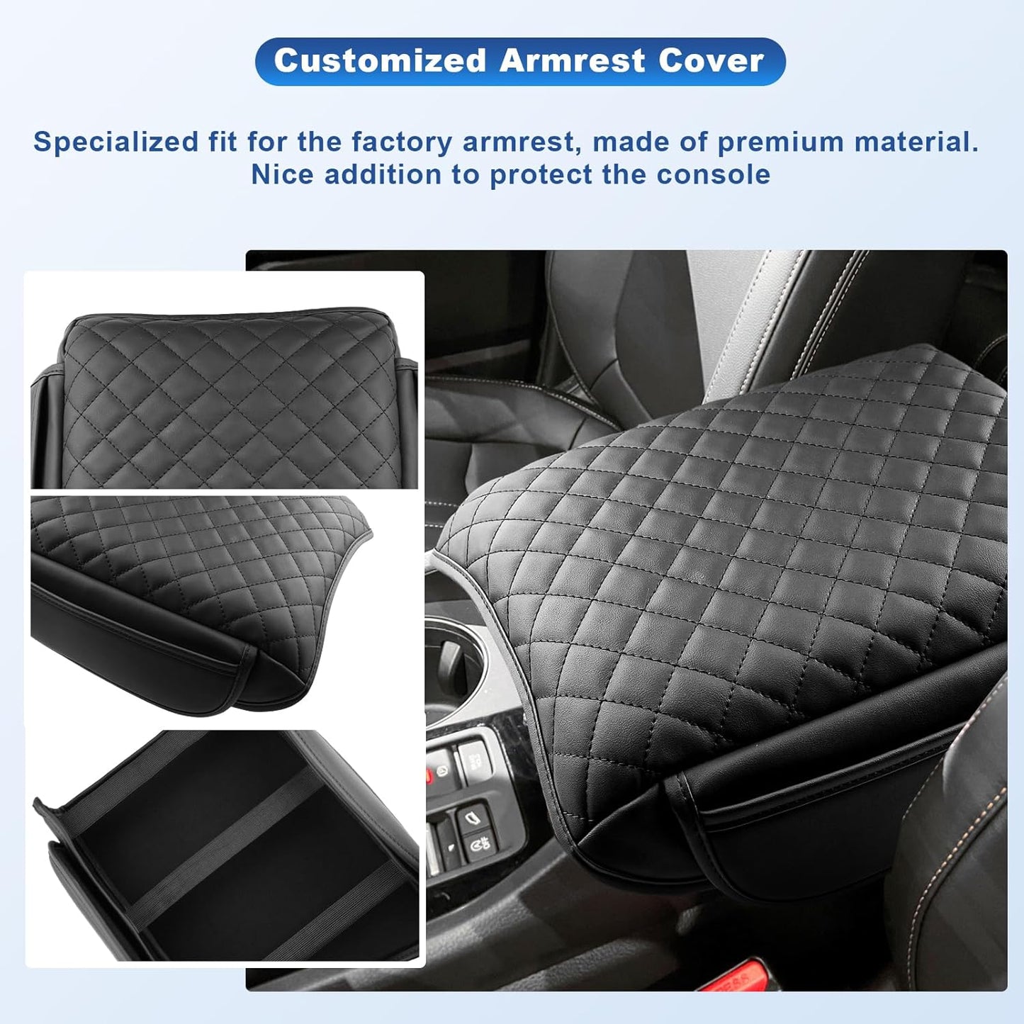CDEFG for 2026 Honda Passport Center Console Cover for 2026 Honda Passport Accessories Armrest Cover 2026 Passport Middle Console Pad Arm Rest Cushion