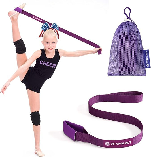Stretching Strap for Cheer – Flexibility Stunt Strap for Cheerleaders – Durable Cheer Stretching Bands for Improved Flexibility, Range of Motion – Essential Cheer Accessories