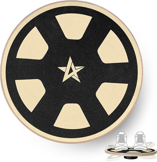 Yes4All Versatile Wooden Wobble Balance Board, Balance Trainer for Mobility Training, Standing Desk, Core Training, Exercise Balance Stability Trainer