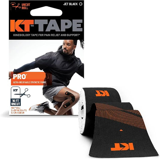 KT Tape, Pro Synthetic Kinesiology Athletic Tape, 16’ Uncut Roll