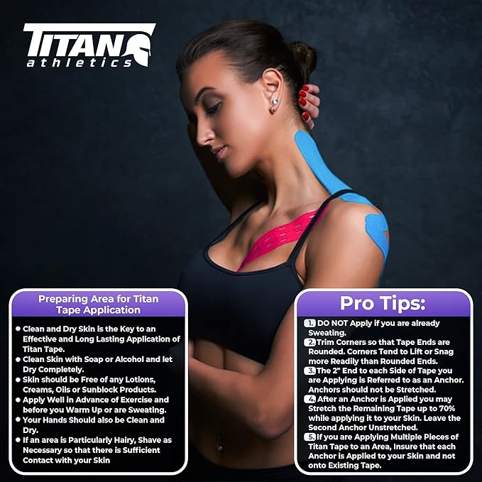 3 Rolls I Uncut I Kinesiology Tape (2 in x 16.4 ft per roll) I Premium Quality I Ideal Support for Joints and Muscles (Stretchable, Breathable & Hypoallergenic) (3 Pack, Purple)