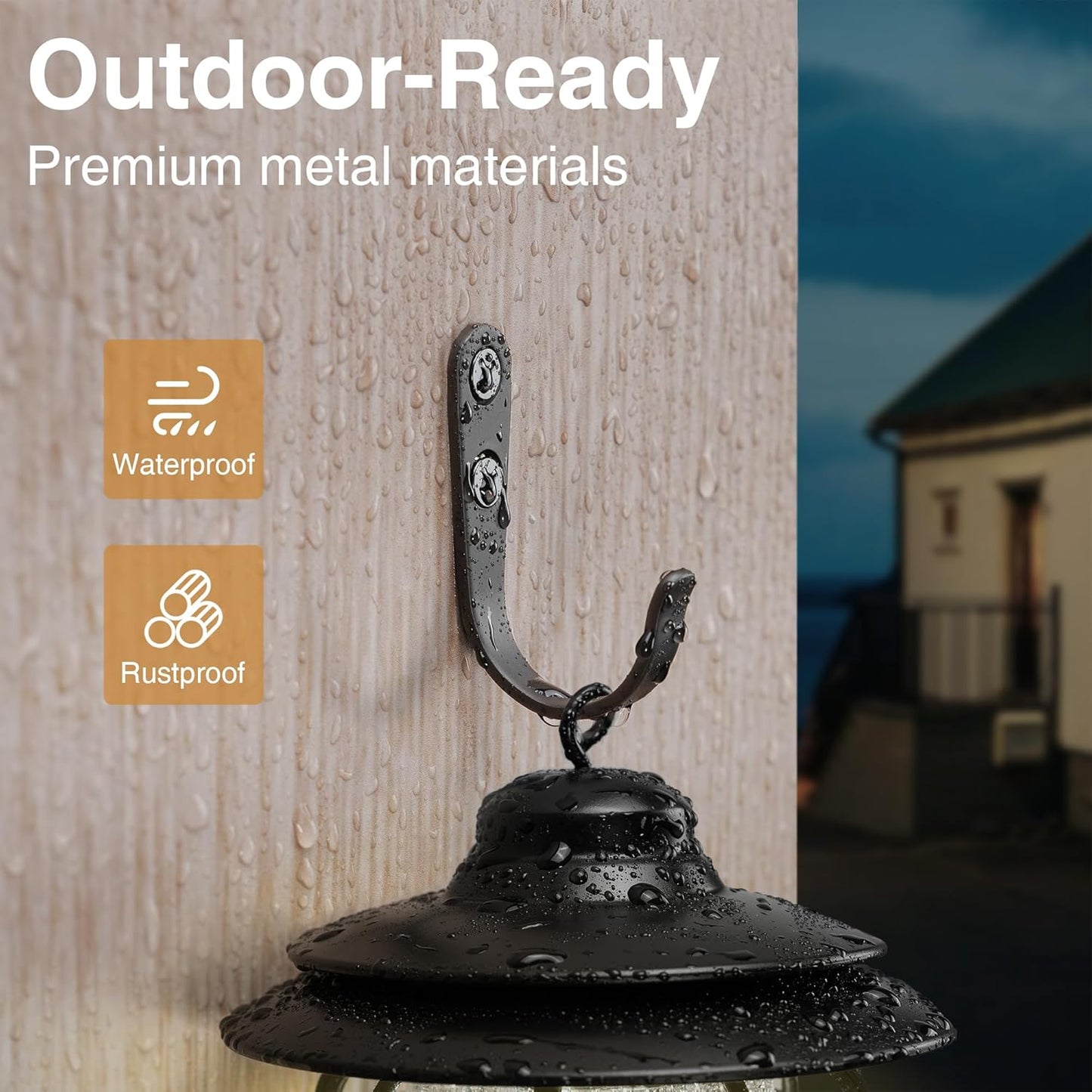 20Pcs Wall Hooks for Bathroom, Kitchen, Closet, and Garage - Black Metal Hooks for Hanging Coats, Towels, Hats, Keys, Bags, and Coffee Cups - Holds Up to 40 lbs