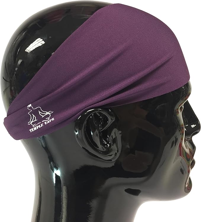 Headbands for Men and Women - Mens Sweatband & Sports Headband Moisture Wicking Workout Sweatbands for Running, Cross Training, Yoga and Bike Helmet Friendly