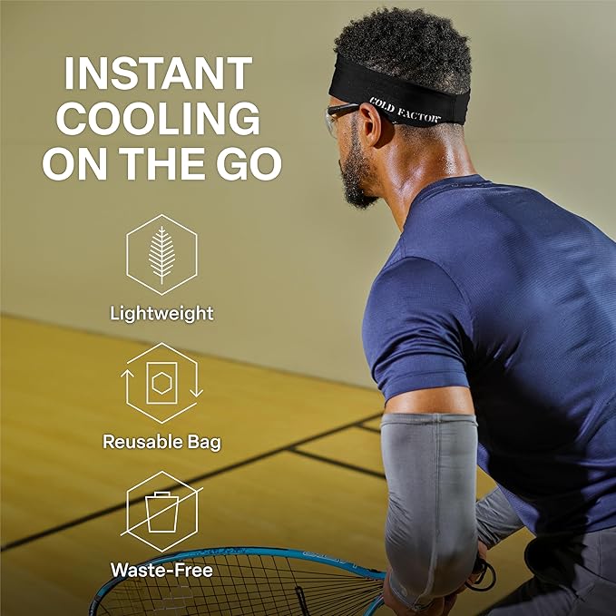 COLD FACTOR Instant Cooling Headband 3 Pack | Advanced Evaporative Comfort for Sports & Outdoor | UPF 50+ Protection | Long-Lasting Coolness | Ideal for Fitness, Hiking, Yoga, & Running