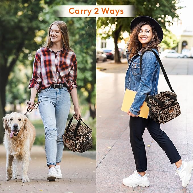 Lifewit Medium Lunch Bag Insulated Lunch Box Soft Cooler Cooling Tote for Adult Men Women, Pink 12-Can (9L)