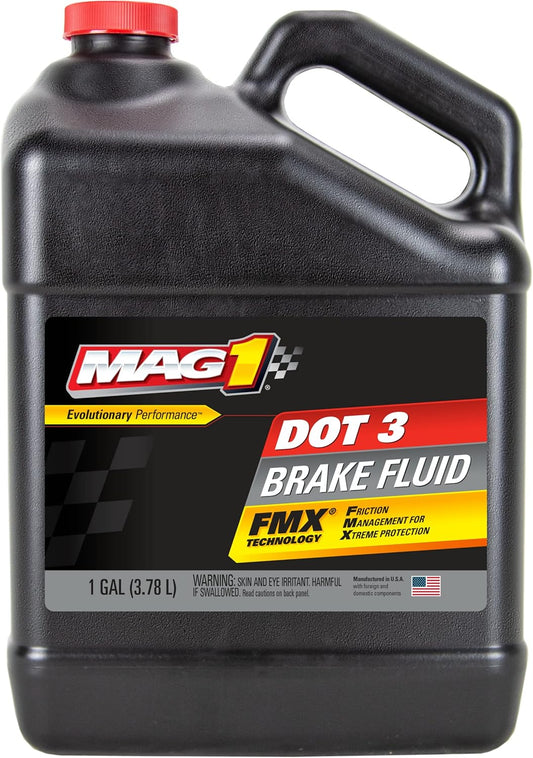 00121 DOT3 Brake Fluid - 1 Gallon (Pack of 3)