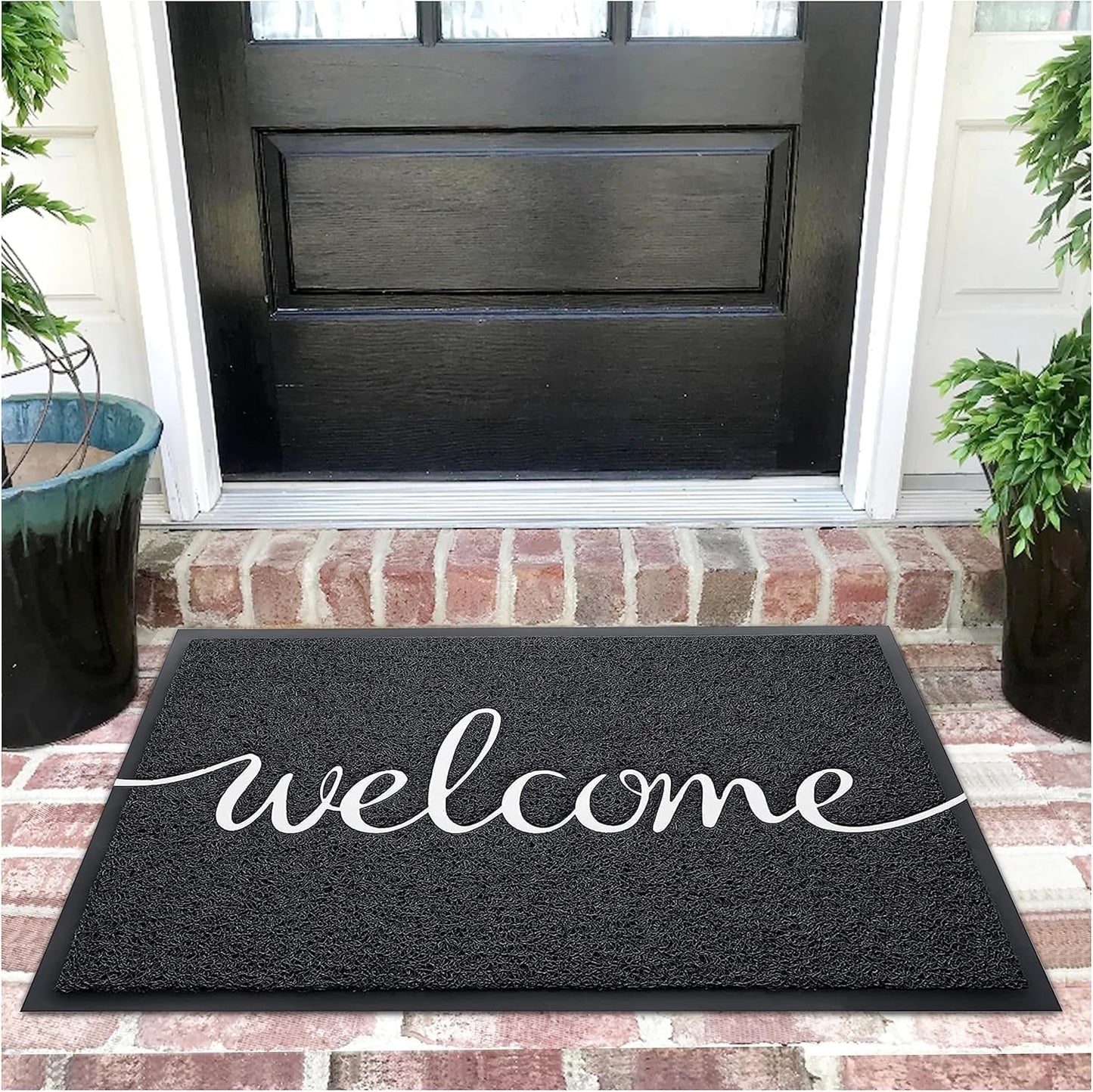 EARTHALL Funny Welcome Mats Outdoor, Front Door Mat for Outside Entry, Doormat Outside/Inside Entrance, Entry Door Rugs for Entryway Indoor, Outdoor Mats for Home Entrance, Front Porch Decor 36"x24"