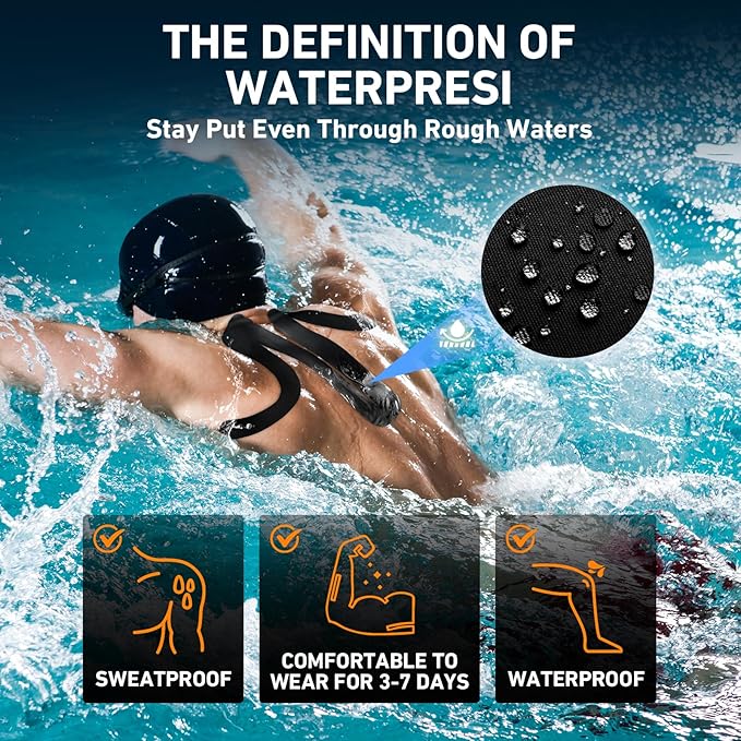 Kinesiology Tape for Shoulder&Neck, 12 Count Shoulder&Neck Tape Precut, KTQUICK Original Cotton Waterproof & Breathable, Enhance Elastic Kinesiology Athletic Tape for Shoulder&Neck Support (Black)