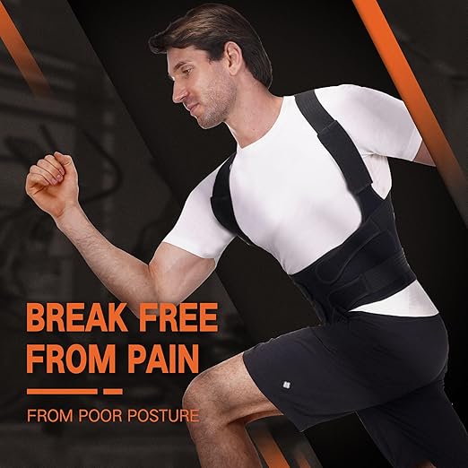 Back Brace Posture Corrector for Men and Women - Adjustable Full Back Brace Posture Corrector Straightener For Upper and Lower Back Pain Relief - Scoliosis, Hunchback, Spine Corrector - Medium