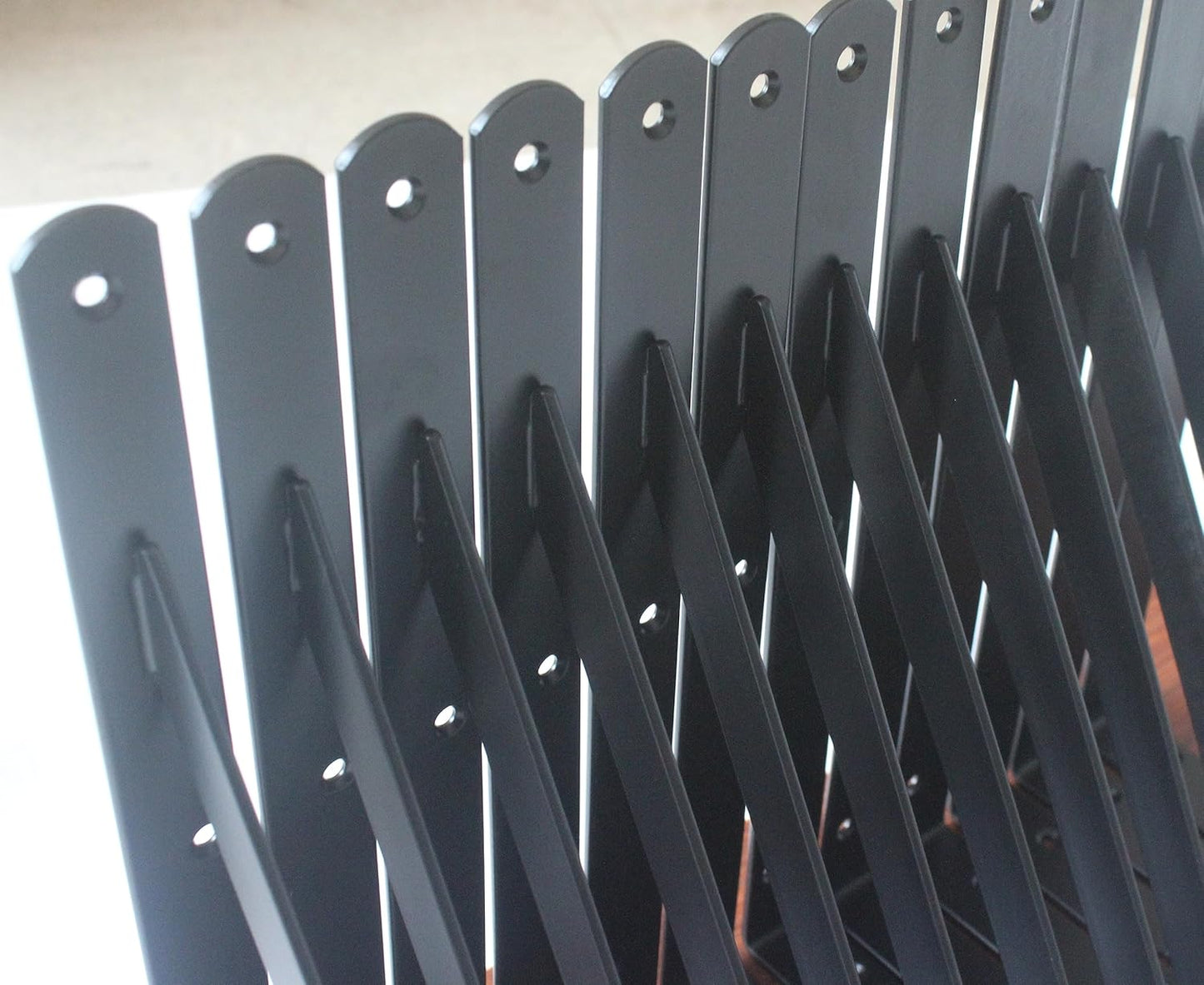 6 Pack L10 x H 8" Black Heavy Duty Shelf Brackets with Screws Metal Shelf Brackets Shelf Support Angle Brackets for Shelves L Brackets Heavy Duty Floating Shelf