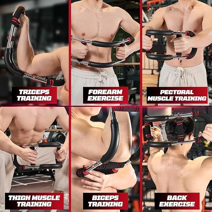 Twister Arm Trainer, Adjustable Forearm Strengthener, Power Arm Exercise Equipment, Chest Workout Equipment, Portable Spring Resistance Home Arm Workout Equipment Thigh Master