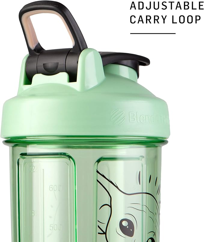 BlenderBottle Star Wars Shaker Bottle Pro Series Perfect for Protein Shakes and Pre Workout, 28-Ounce, The Child