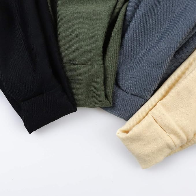 DRESHOW 6 Pack Yoga Sports Headbands for Women Elastic Non-Slip Headbands Running Workout Hair Bands