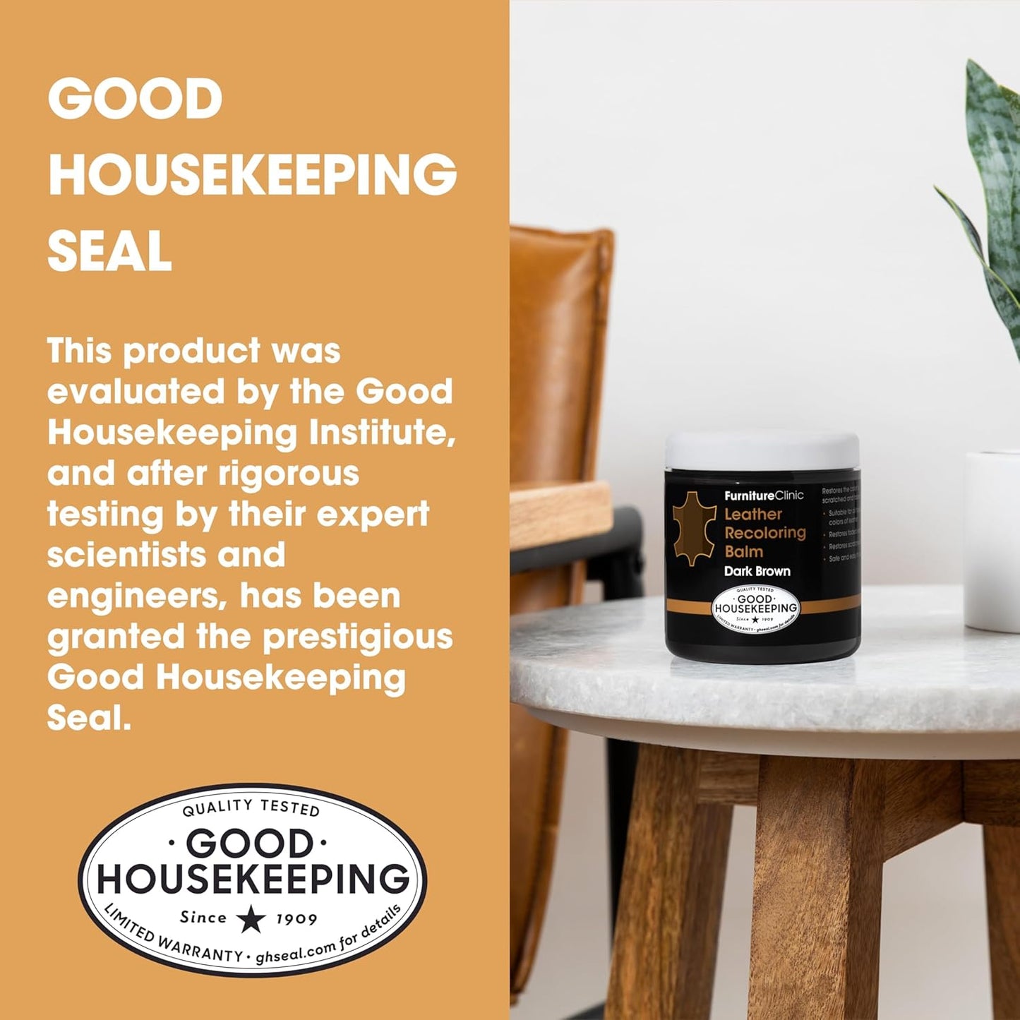 The Original Leather Recoloring Balm by Furniture Clinic - Navy Blue Leather Dye for Furniture, Couches & Car Seats - Restore Scratched, Faded, & Damaged Surfaces