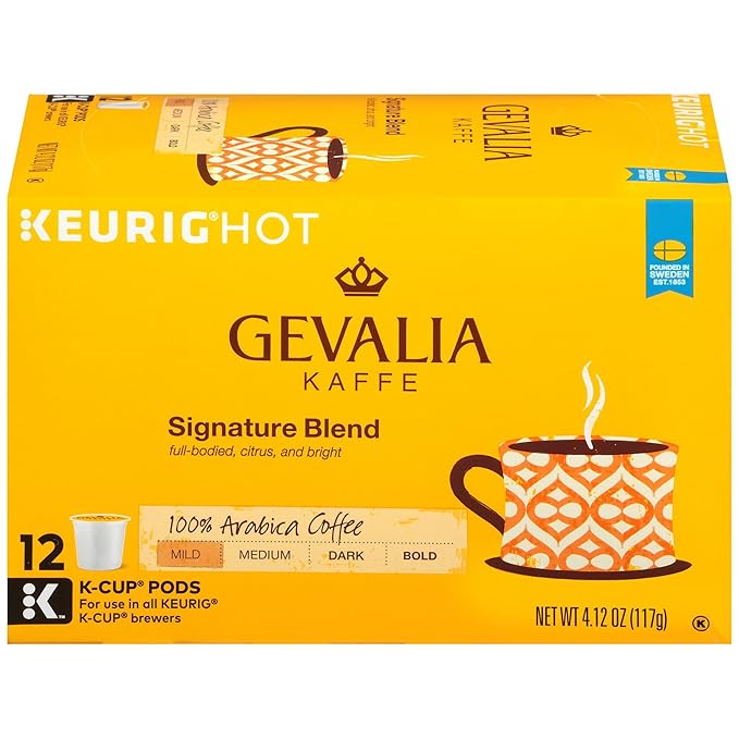 Gevalia Cappuccino Keurig K Cup Pods with Froth Packets 5.98oz (24 Count, 4 Boxes)