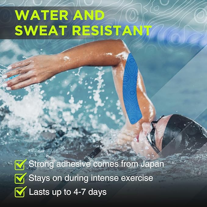 OK TAPE PRO Kinesiology Tape Uncut Roll, Elastic Physical Therapy Athletic Tape for Pain Relief, Muscle Support, Kinetic Tape, Water Resistant, 2in X 16.4ft -Pink