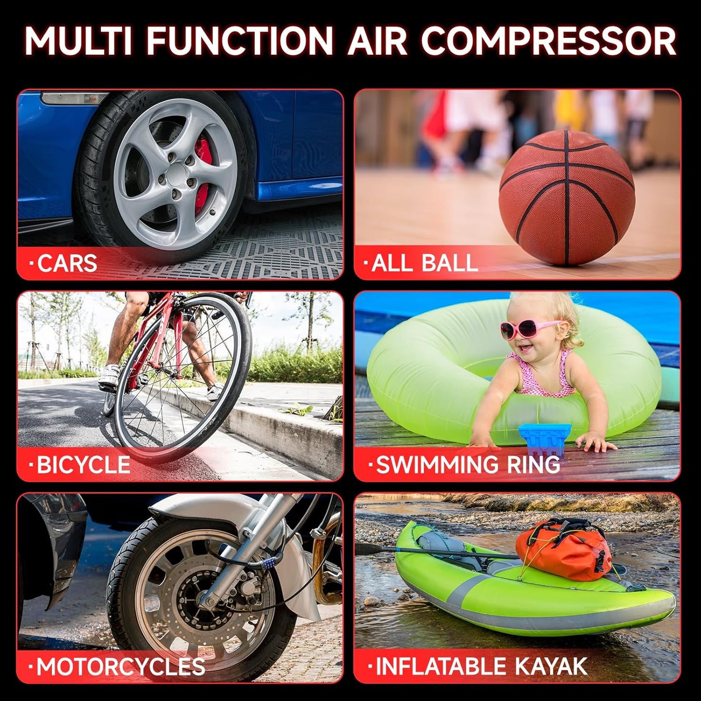 Car Battery Jump Starter with Air Compressor 1000Amp Portable Jump Starter(Satisfy 5L Gas/Diesel),12V Car Battery Charger with 260PSI Tire Inflator, Jumper Cable with USB/DC Port