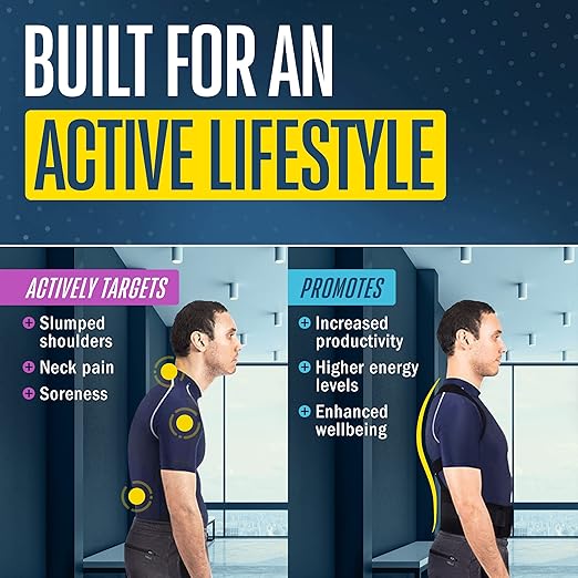 FlexGuard Posture Corrector for Women and Men - Back Brace for Posture, Adjustable Back Support Straightener Shoulder Posture Support for Pain Relief, Body Correction, Large