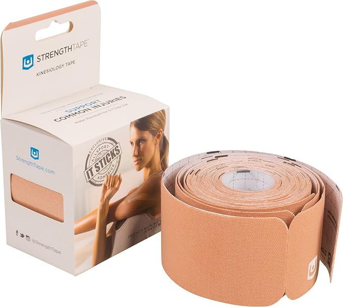Kinesiology Tape - 5M Precut K Tape Roll - Premium Athletic Tape - Support and Prevent Injuries - Multiple Colors Available