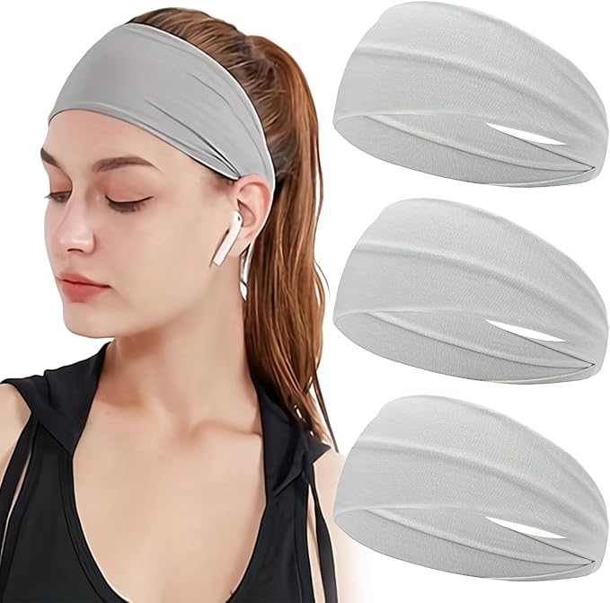 JOYOYO Unisex Headbands for Women's Hair Soft Stretchy Fabric Kylie Head Band Bandeaux Hair Accessories for Workout Gym Yoga Hair Band,100% Pure Cotton