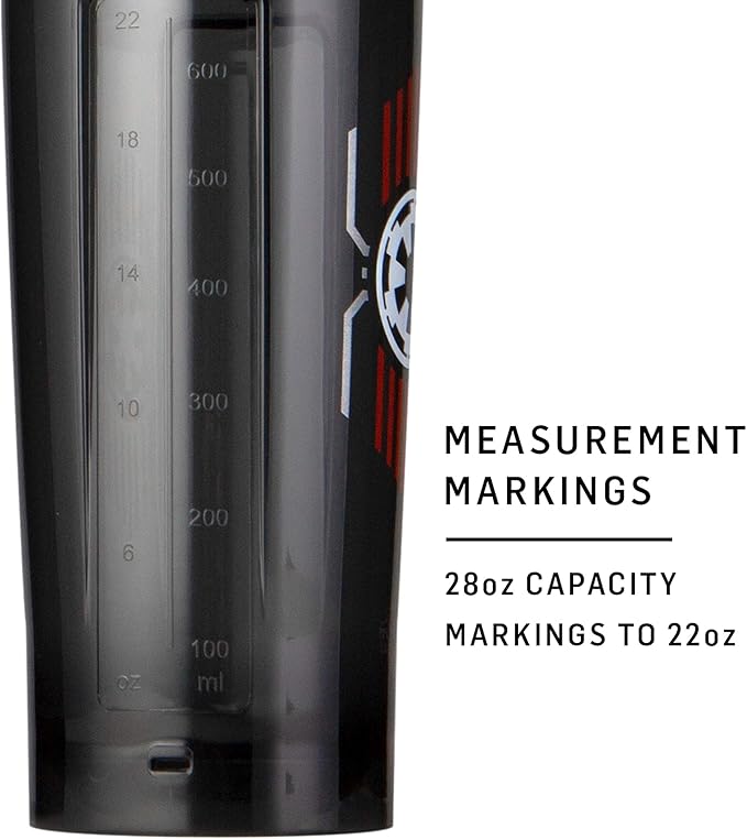 BlenderBottle Star Wars Shaker Bottle Pro Series Perfect for Protein Shakes and Pre Workout, 28-Ounce, Rebel Badge