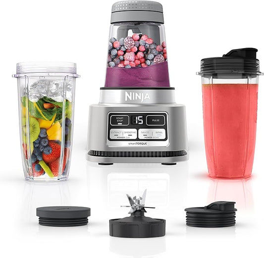 Ninja Blenders for Kitchen | Smoothie Blender, Mixer, Grinder - Premium Blending Performance for Sauces, Frozen Drinks, and More | 1200 Peak Watt Motor | SS101 Foodi Personal Smoothie Maker