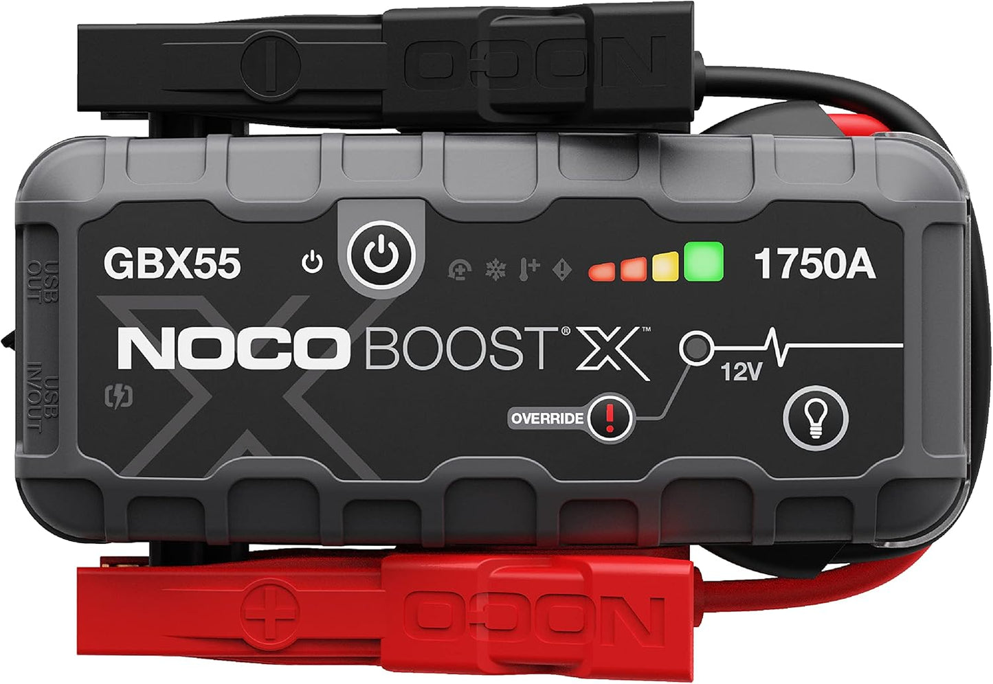 NOCO Boost X GBX55: 1750A UltraSafe Jump Starter – 12V Lithium Battery Booster Pack, Portable Jump Box, Power Bank & Jumper Cables - for 7.5L Gas and 5.0L Diesel Engines