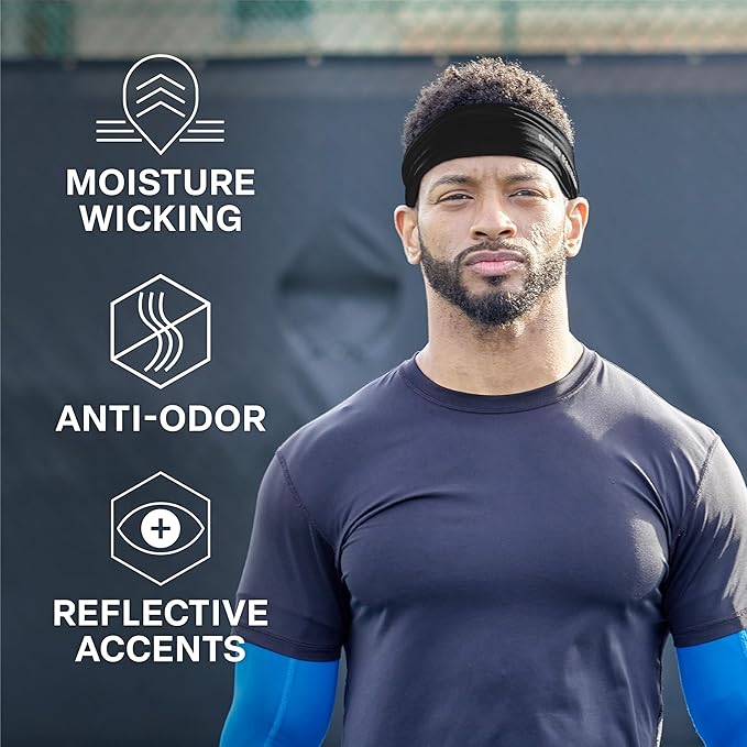 COLD FACTOR Instant Cooling Headband 3 Pack | Advanced Evaporative Comfort for Sports & Outdoor | UPF 50+ Protection | Long-Lasting Coolness | Ideal for Fitness, Hiking, Yoga, & Running