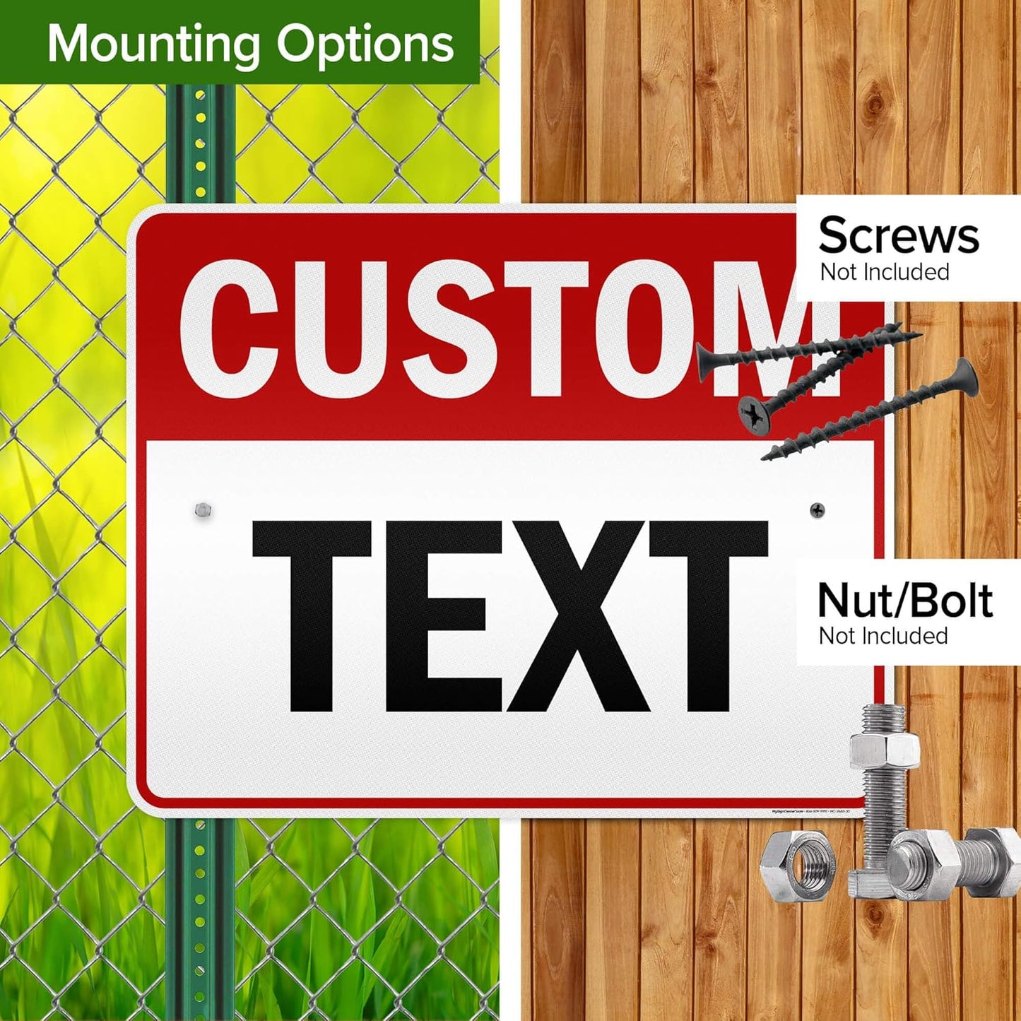 Custom Sign, Custom Sign for Business, Indoor/Outdoor use. 24x30 Inches, 3M EGP Reflective, Rust Free .080 Aluminum, Fade Resistant, Made in USA by My Sign Center (Header)