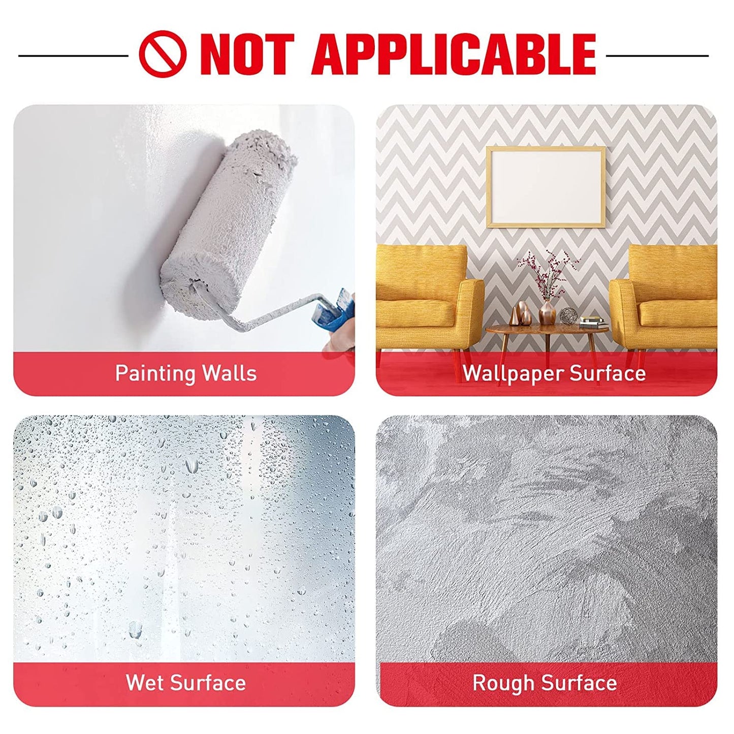 HitLights Double Sided Tape Heavy Duty (2 Pack), Waterproof Strong Mounting Adhesive Foam Tape for LED Strip, Walls, Automotive, Home Office Decor (33FT x 0.4IN)