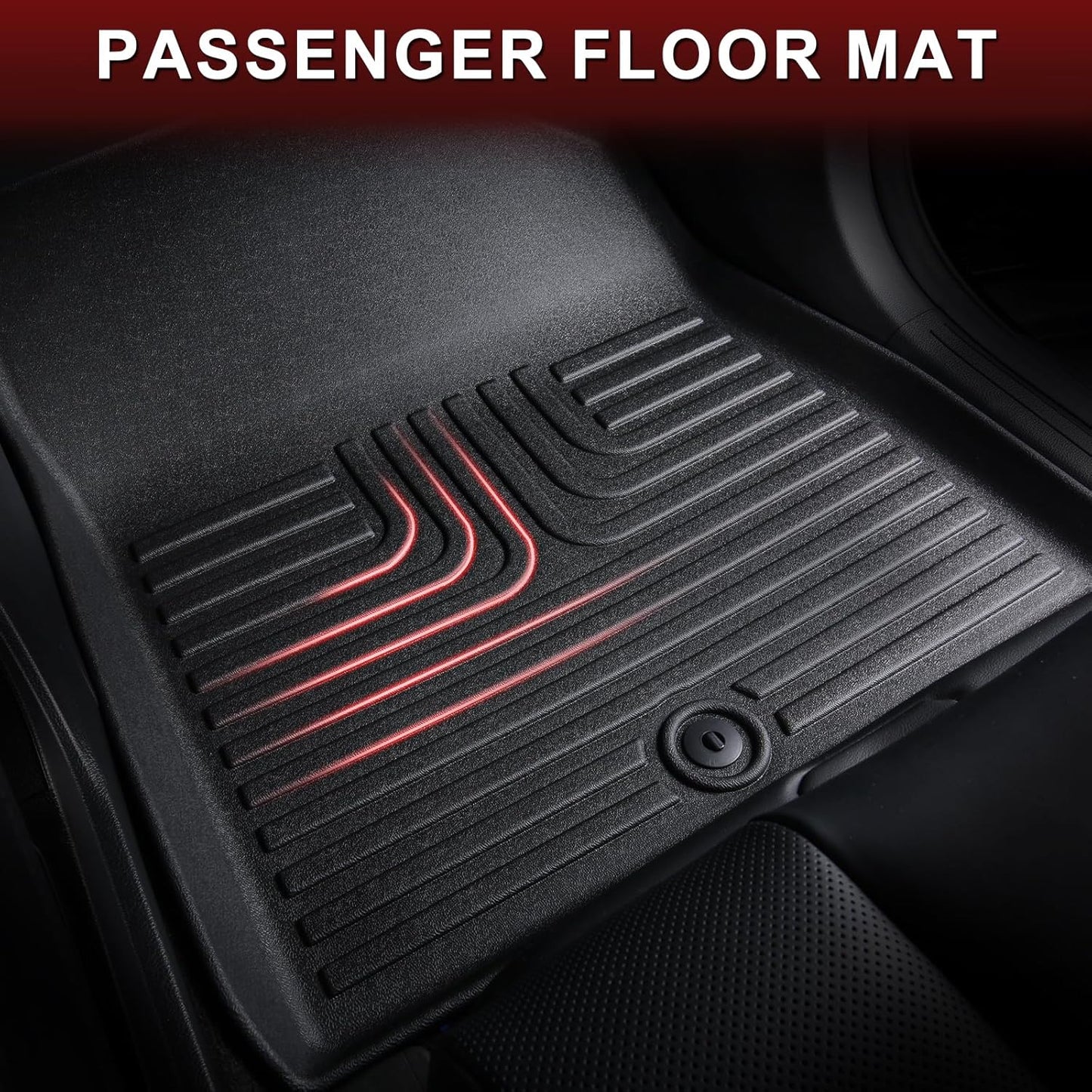 All Weather Floor Mats Fit for Mazda CX-70 & CX70 PHEV 2025 Custom Fit Waterproof Anti-Slip Rubber Car Mats CX-70 Accessories