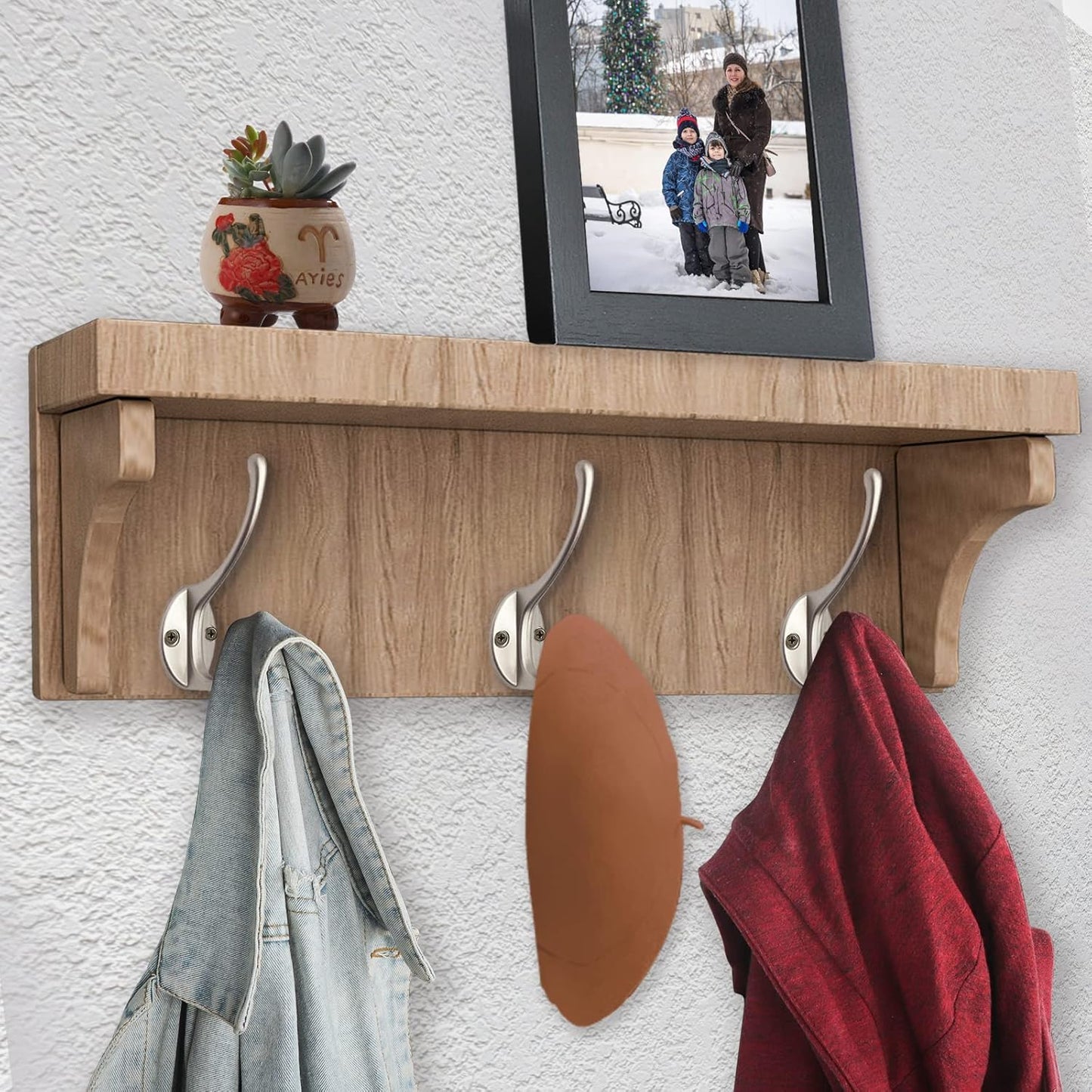 IBosins 30 Pack Heavy Duty Dual Coat Hooks Wall Mounted with 60 Screws Retro Double Hooks Utility Silvery Hooks for Coat, Scarf, Bag, Towel, Key, Cap, Cup, Hat