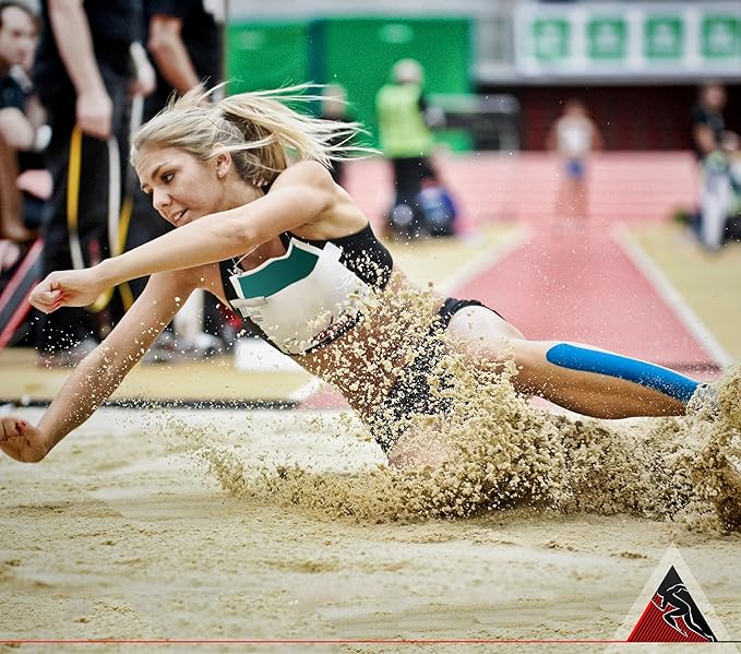 Kinesiology Tape Extra Wide 4" x 16.4' Roll - Supports Athletic Performance for Large Muscle Groups, Easy to Apply, Stays in Place for Days, Latex-Free, Waterproof