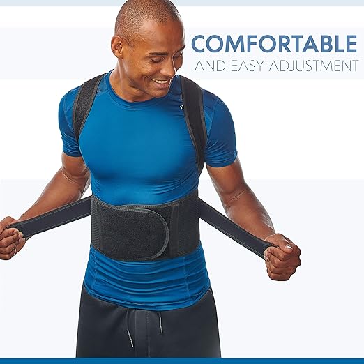 Back Brace Posture Corrector for Men and Women - Adjustable Posture Brace for Upper and Lower Back Pain Relief - Muscle Memory Support Straightener (Medium)