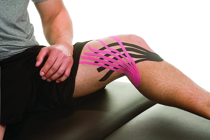 MUELLER Sports Medicine Kinesiology Therapeutic Tape, Quality Athletic Tape, Latex Free, 20 Pre-Cut I-Strips, 2" x 9.75" Each Strip