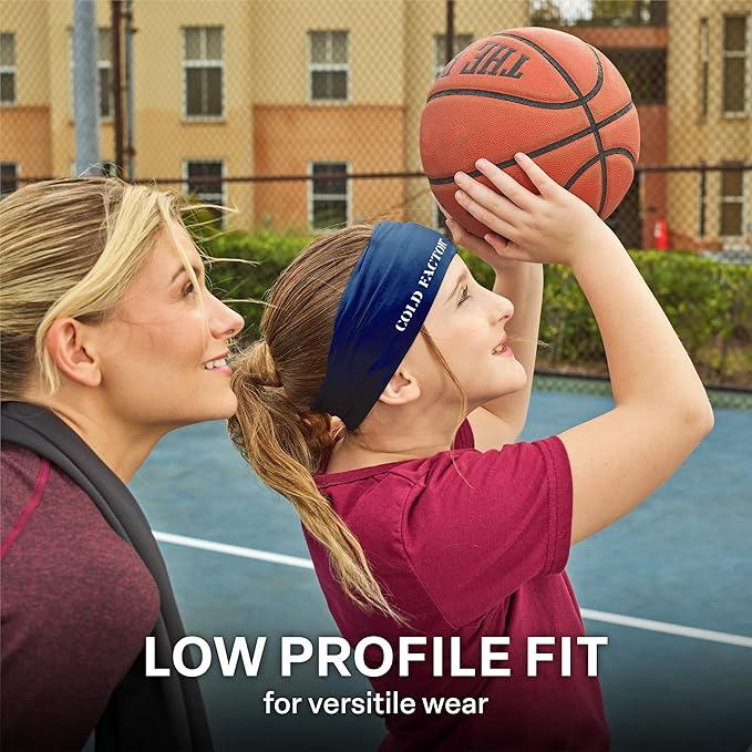 COLD FACTOR Instant Cooling Headband 3 Pack | Advanced Evaporative Comfort for Sports & Outdoor | UPF 50+ Protection | Long-Lasting Coolness | Ideal for Fitness, Hiking, Yoga, & Running