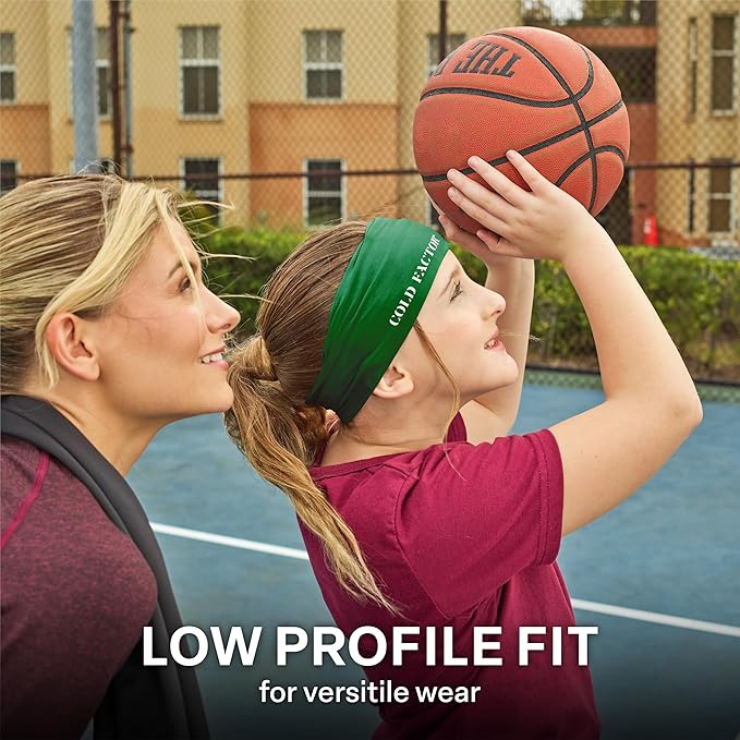 COLD FACTOR Instant Cooling Headband 3 Pack | Advanced Evaporative Comfort for Sports & Outdoor | UPF 50+ Protection | Long-Lasting Coolness | Ideal for Fitness, Hiking, Yoga, & Running