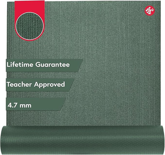 Manduka PROlite Yoga Mat 71" - 4.7mm | Lifetime Durability | Hygienic Construction | Teacher Approved | 71 x 24 inches