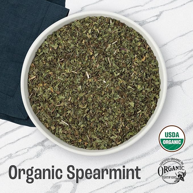 J Mac Botanicals Organic Spearmint tea loose leaf