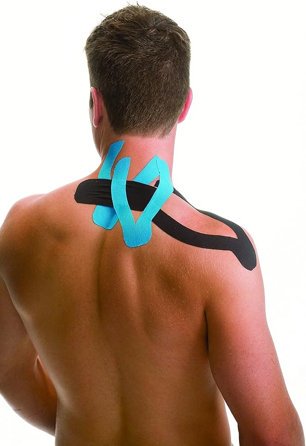 MUELLER Sports Medicine Kinesiology Therapeutic Tape, Quality Athletic Tape, Latex Free, 20 Pre-Cut I-Strips, 2" x 9.75" Each Strip