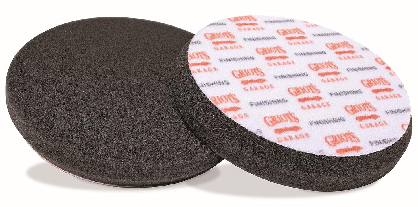 Griot's Garage 5.5" Black Foam Finishing Pads for Car Polishing and Detailing, Buffing Pads for Paint Correction and Sealant Application, 10518, Set of 2